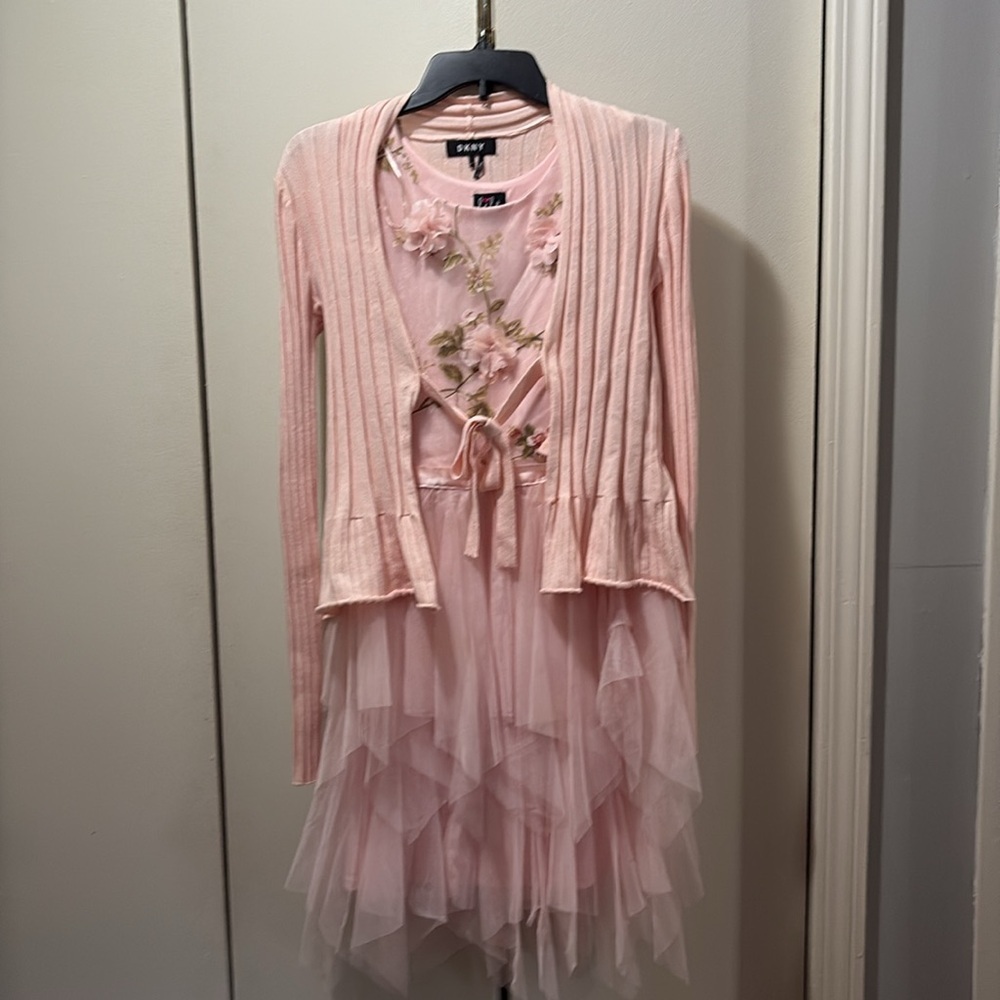 Lilt Pink Floral Kids Dress - Picture 8 of 8